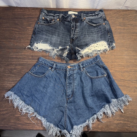 Free People Pants - We The Free People Women's 29 Denim Cut Off Shorts Bundle Daisy Harlie